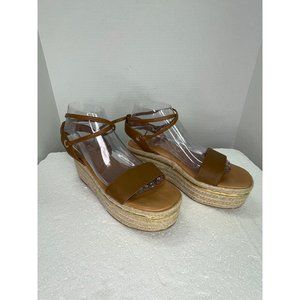 Bleecker & Bond womens size 7.5 Odette Espadrille Wedge Sandal gladiator style